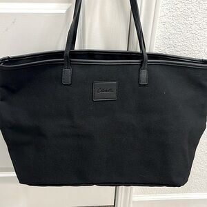 Cleobella black canvas tote